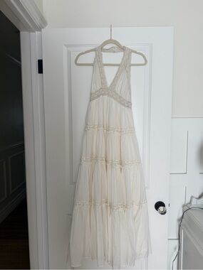 By Anthropologie Tiered Open back Dress